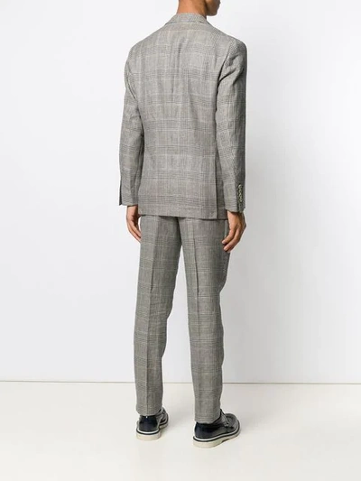 BRUNELLO CUCINELLI HOUNDSTOOTH CHECK TWO-PIECE SUIT - 灰色