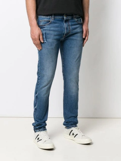 Shop Paura Slim Fit Jeans In Blue