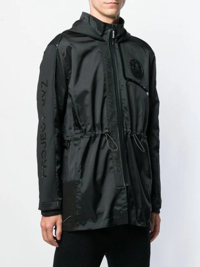 Shop Philipp Plein Perfectly Fitted Parka Coat - Black