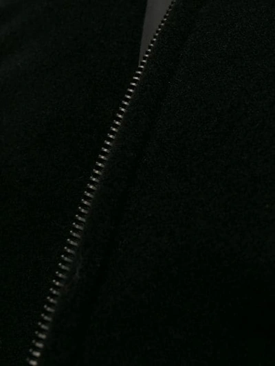 Shop Fendi Logo Collar Bomber Jacket In Black