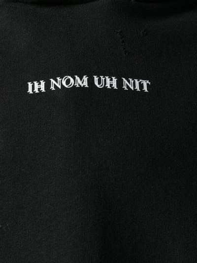 Shop Ih Nom Uh Nit Logo Hoodie In Black