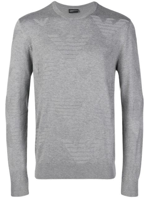 grey armani jumper