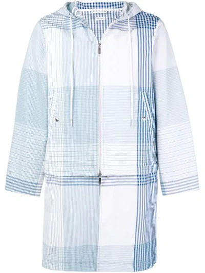 Shop Thom Browne Fun-mix Check Detachable Swim Parka In Multicolour