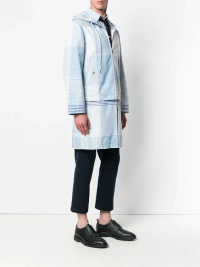 Shop Thom Browne Fun-mix Check Detachable Swim Parka In Multicolour