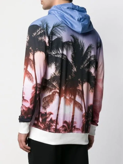 Shop Balmain Kapuzenpullover Mit "beach Club"-print In Aaa Multicolore