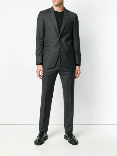 Shop Lanvin Classic Fitted Suit In Grey