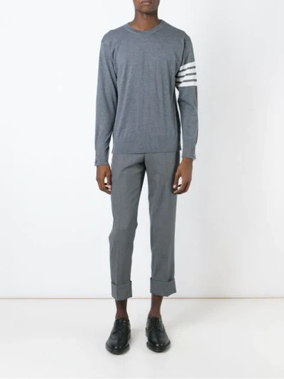 Shop Thom Browne Basic Jumper - Grey