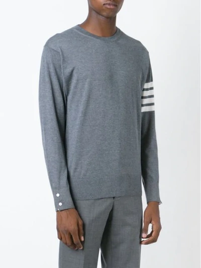 Shop Thom Browne Basic Jumper - Grey