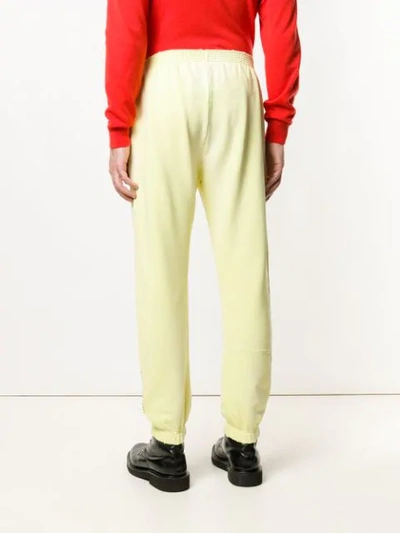 Shop Vyner Articles Stitched Track Pants In Yellow