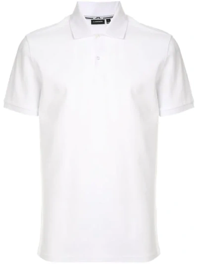 Shop J. Lindeberg Polo Shirt In White