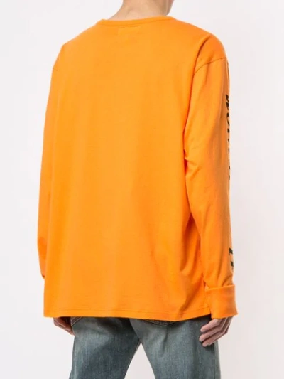 Shop Makavelic Voyage Long Sleeve T-shirt In Orange