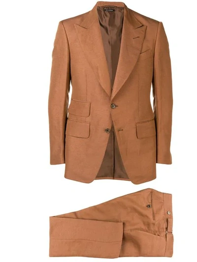 Shop Tom Ford Two-piece Formal Suit - Brown