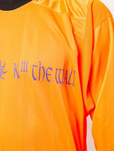 Shop Sankuanz Kill The Wall T-shirt In Orange