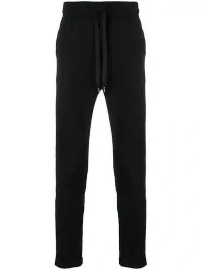 Shop Dolce & Gabbana Track Style Trousers In Black