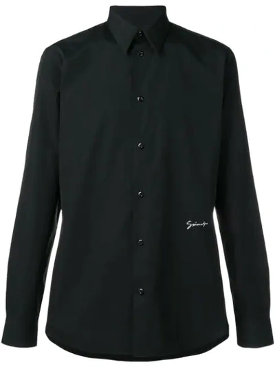 Shop Givenchy Longsleeved Shirt In Black