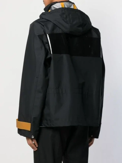 Shop Helmut Lang Tech Zip Up Jacket In Black