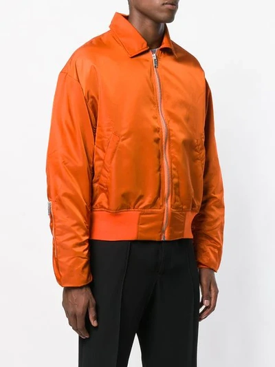 Shop Misbhv Padded Bomber Jacket - Yellow