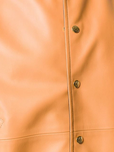 Shop Loewe Contrasting Bomber Jacket In Brown