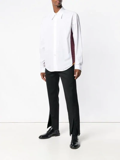Shop Namacheko Panelled Shirt In White