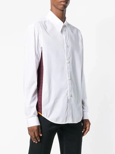 Shop Namacheko Panelled Shirt In White