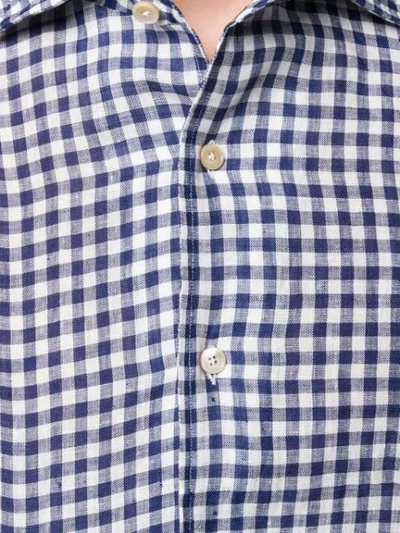 Shop Alessandro Gherardi Regular Checked Shirt In Blue