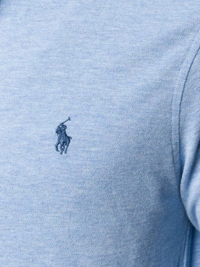 Polo Ralph Lauren Slim Fit Long Sleeve Poplin Button Down Shirt In Blue