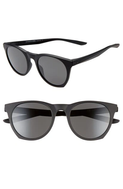 Shop Nike Essential Horizon 51mm Sunglasses - Matte Black/ Dark Grey