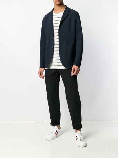 Shop Herno Single-breasted Tailored Blazer In Blue