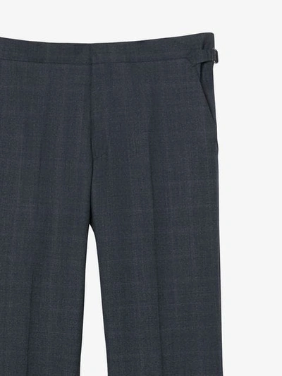 Shop Burberry Classic Fit Windowpane Check Wool Suit In Light Navy