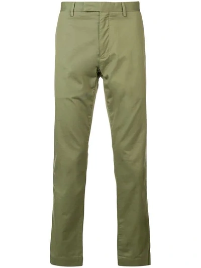 Shop Polo Ralph Lauren Classic Chino Trousers In Green