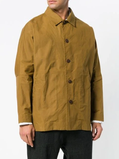 Shop Casey Casey Higa Dropped Shoulder Jacket In Yellow