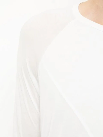 Shop Army Of Me Draped Super Long Sweatshirt In White