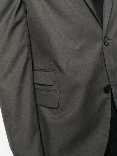Shop Neil Barrett Classic Blazer In Grey