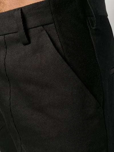 Shop Forcerepublik Straight Leg Trousers In Black