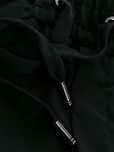 Shop Dolce & Gabbana Zip Detail Drawstring Track Pants In Black