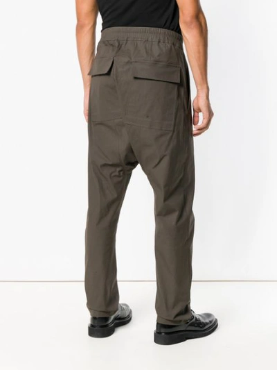 Shop Rick Owens Drop-crotch Trousers - Grey
