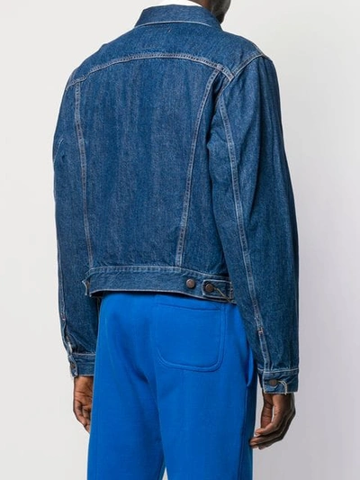 Shop Acne Studios Slim-fit Denim Jacket In Blue