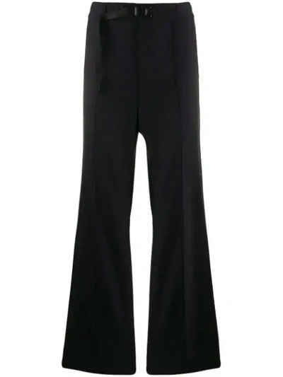 MAISON MARGIELA FLARED TAILORED TROUSERS - 蓝色