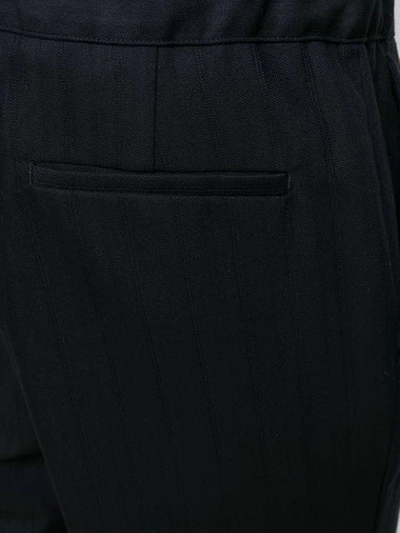 Shop Maison Margiela Flared Tailored Trousers In 511f Dark Blue
