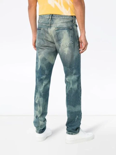 Shop 424 X Armes Bleach Treated Jeans In Blue