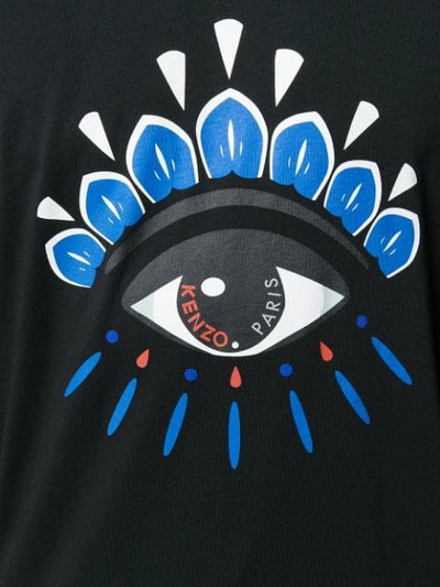 Shop Kenzo Eye Print T-shirt In Black