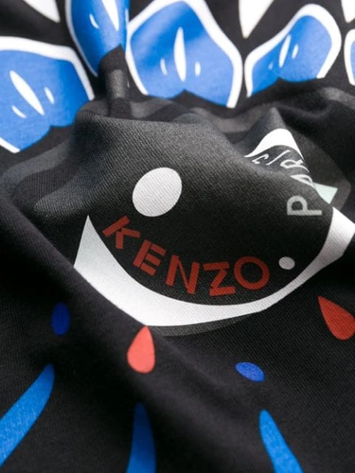 Shop Kenzo Eye Print T-shirt In Black