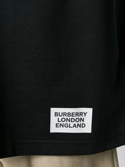 Shop Burberry Cut-out Detail Montage Print Cotton Oversized T-shirt In Black