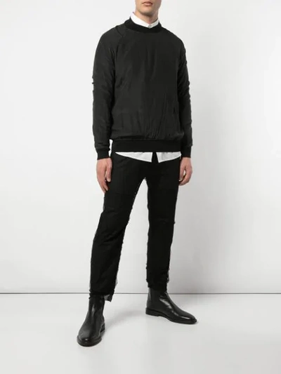 Shop Haider Ackermann High Neck Sweatshirt In Black