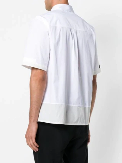 Shop Helmut Lang Contrast Tab Shirt In White