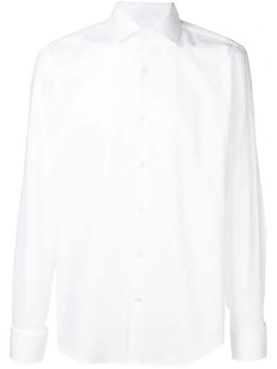 Shop Hugo Boss Pointed Collar Shirt In White