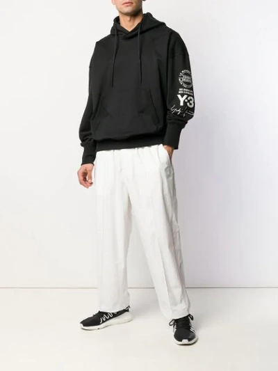 Shop Y-3 Luxe Track Trousers In White
