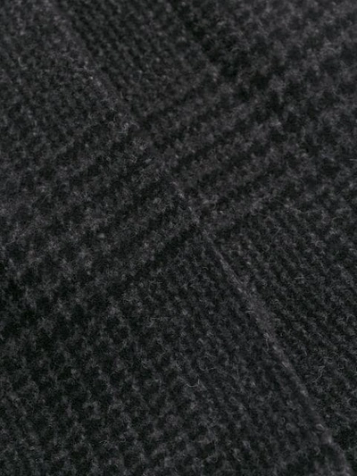 Shop Brunello Cucinelli Check Midi Coat In C262 Dark Grey