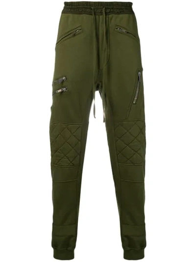 Shop Haider Ackermann Zip Detail Track Pants In Green