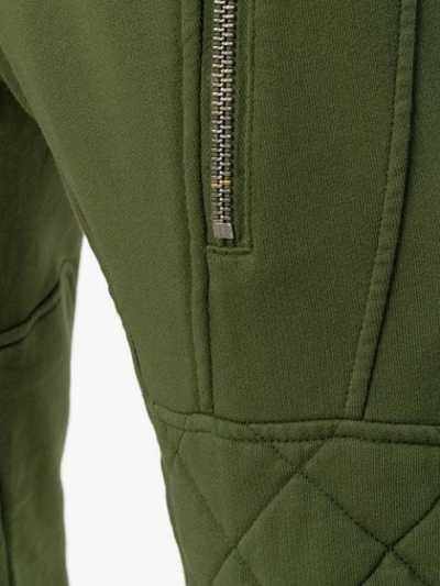 Shop Haider Ackermann Zip Detail Track Pants In Green